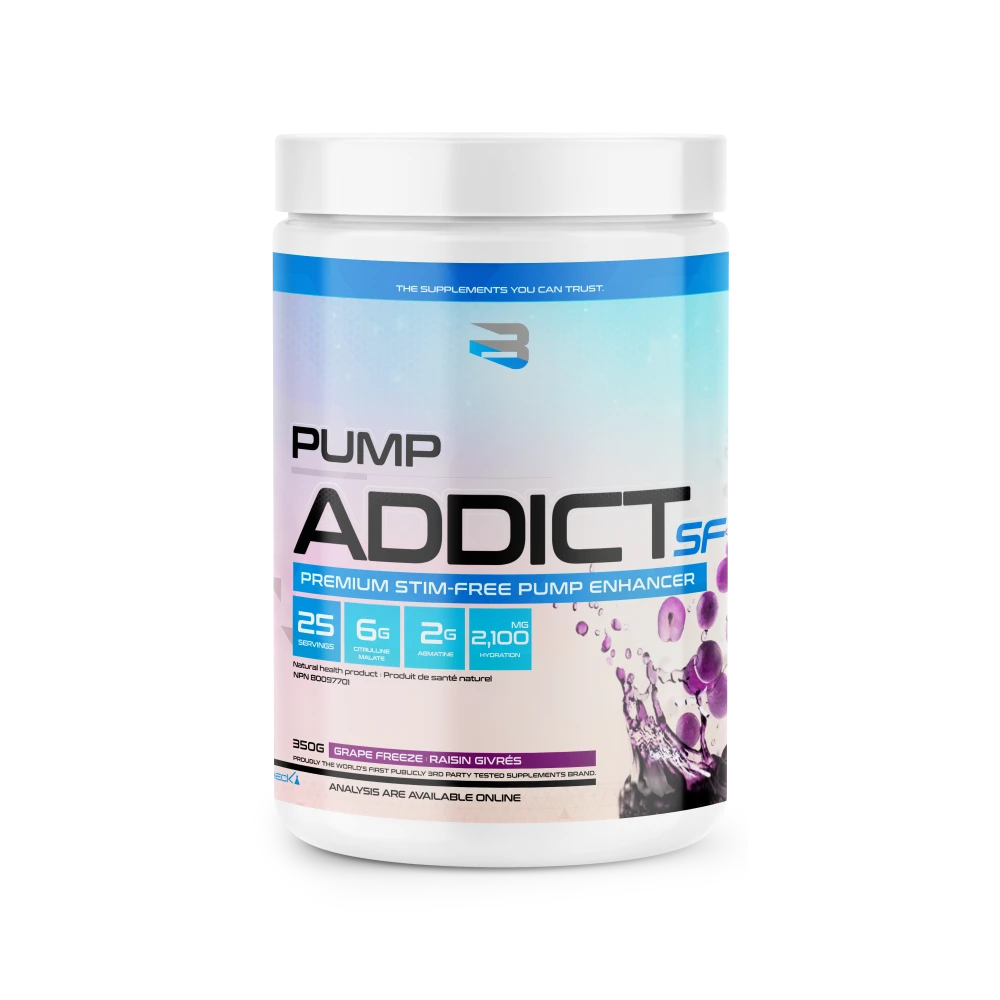 Believe Supplements Pump Addict Stim Free