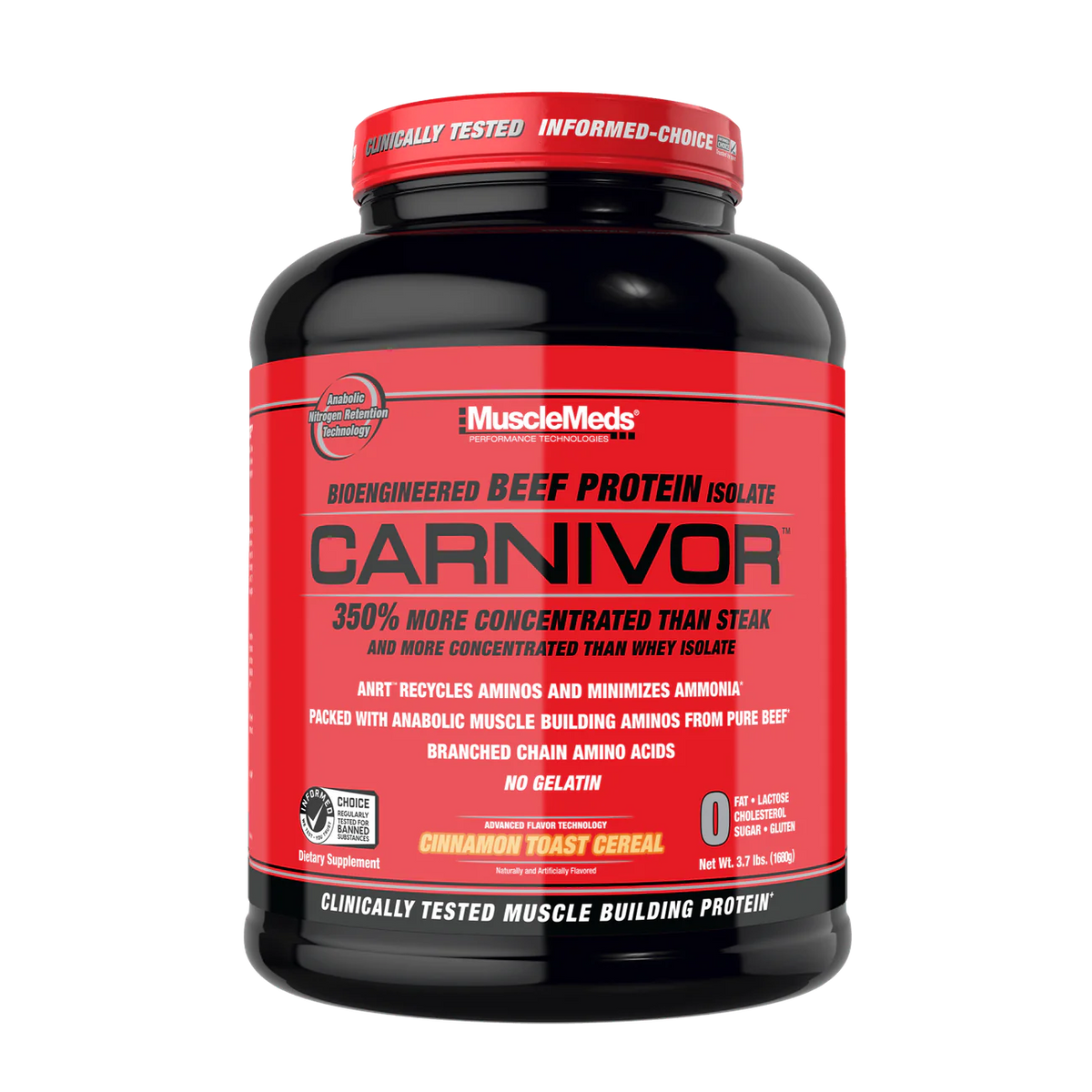 MuscleMeds Carnivore Beef Protein Isolate - 4lb - Chocolate