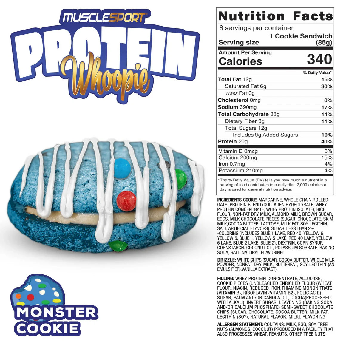MuscleSport Protein Whoopies (90g)